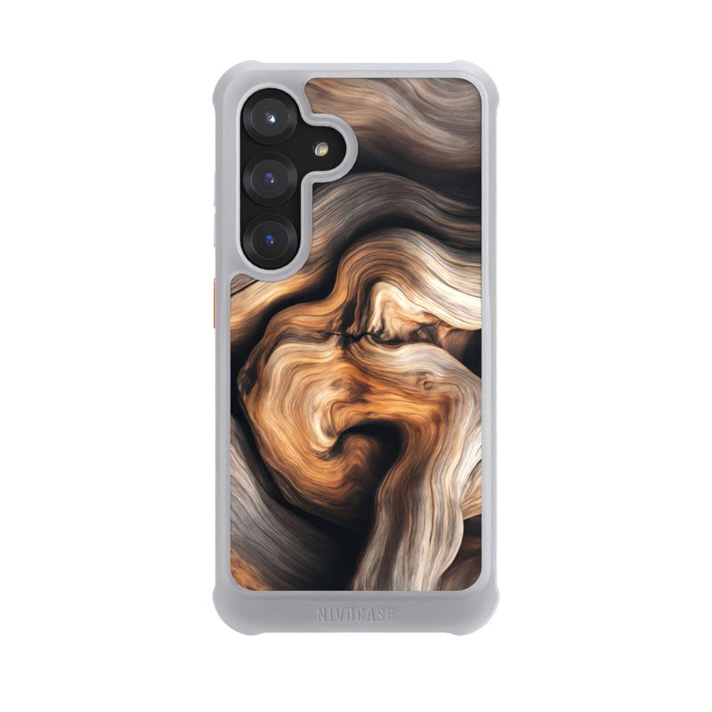 Galaxy S25 NIVOmax Rustikales Holz mit KI