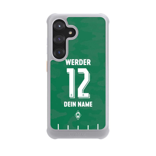 Samsung Galaxy S25 NIVOmax Werder Bremen Trikot Personalisierbar 25-26