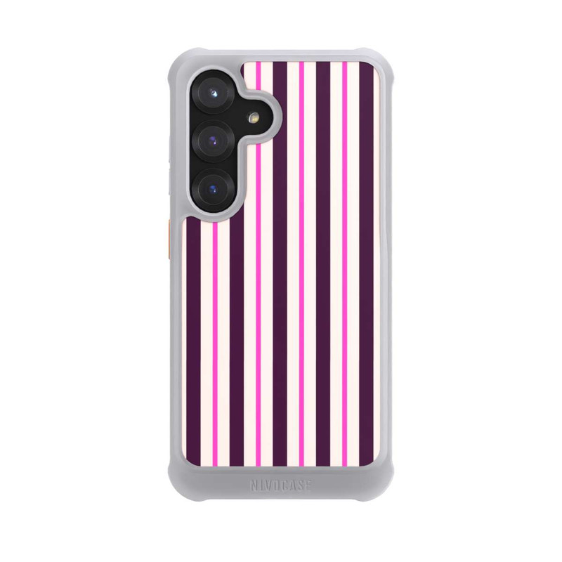 Galaxy S25 NIVOmax Streifen Rot Bordeaux