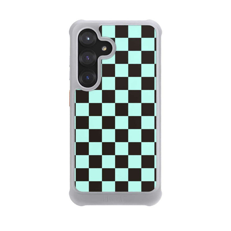 Galaxy S25 NIVOmax Schachbrett Braun Blau