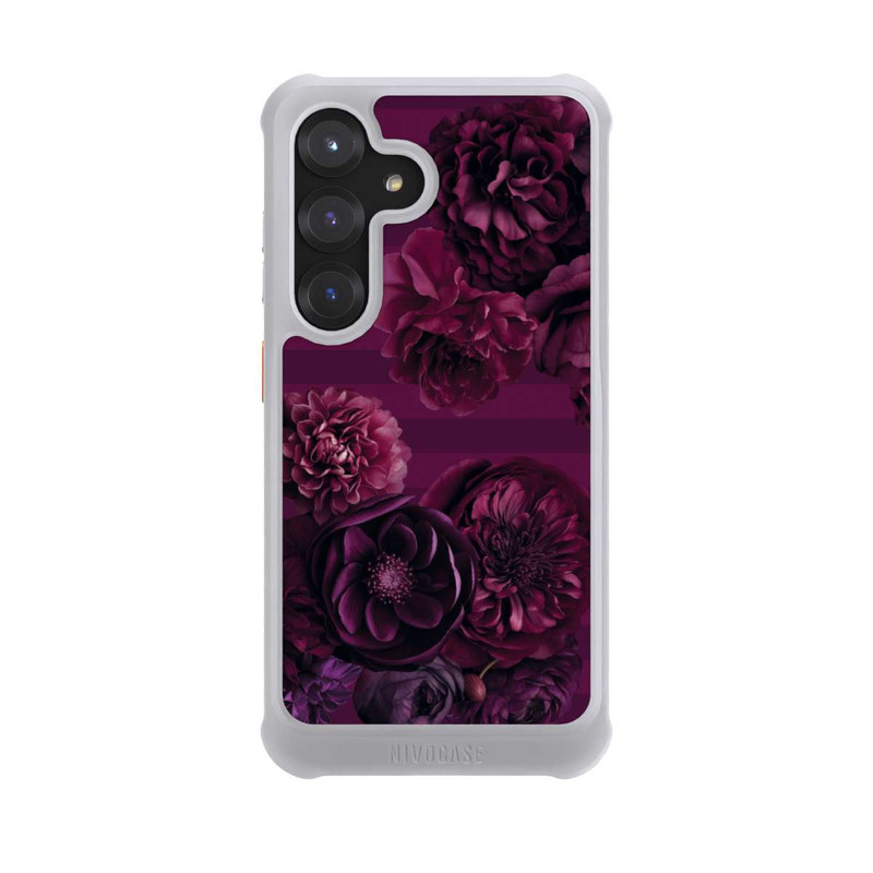 Galaxy S25 NIVOmax Majestic Baroque Blossom Dream Burgundy Pink mit KI