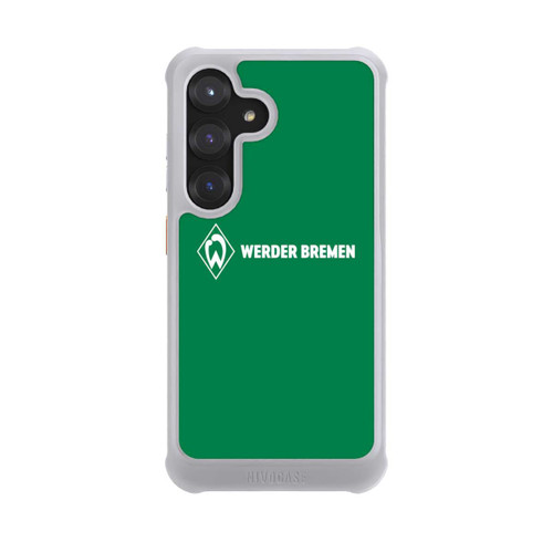 Samsung Galaxy S25 NIVOmax Werder Bremen Schriftzug Raute Grün