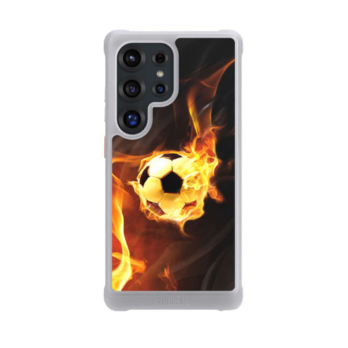 Samsung Galaxy S25 Ultra NIVOmax Fußball in Flammen