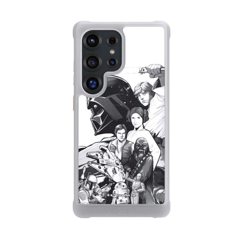 Samsung Galaxy S25 Ultra NIVOmax StarWars Charaktere - Schwarz-Weiß