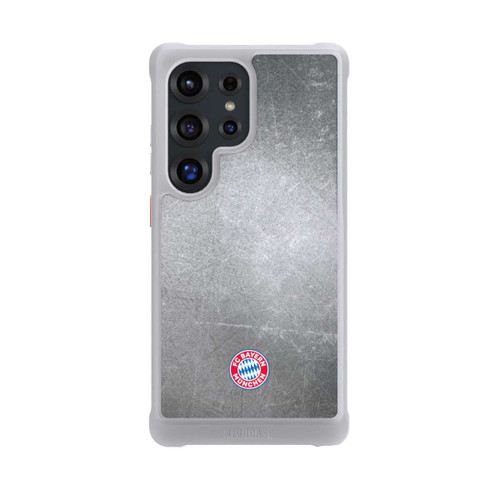 Samsung Galaxy S25 Ultra NIVOmax Klassisches FCB Logo Klein - Bunt auf Metalllook