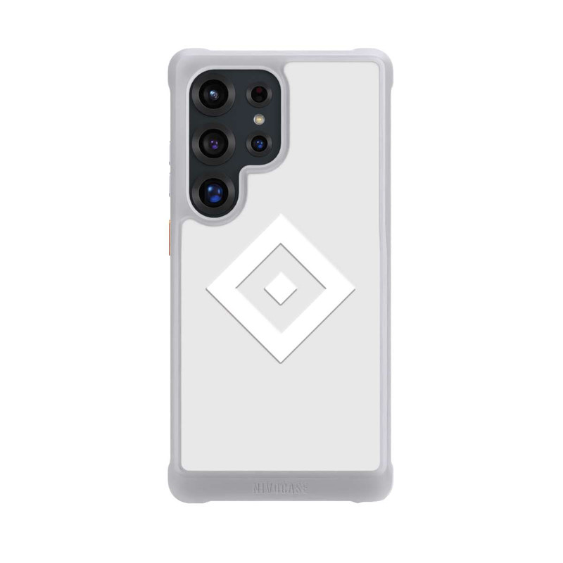 Galaxy S25 Ultra NIVOmax Rauten Logo auf HSV Grau