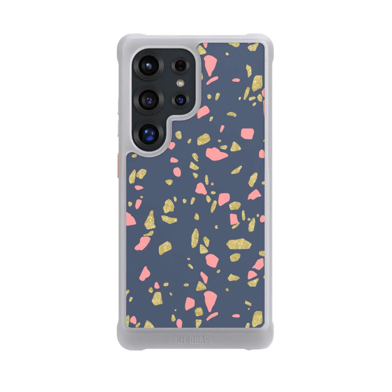 Galaxy S25 Ultra NIVOmax Terazzo Gold-Optik