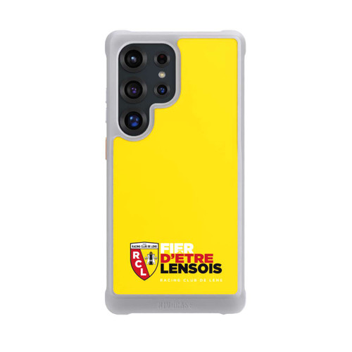 Samsung Galaxy S25 Ultra NIVOmax Fond Logo RCL Jaune