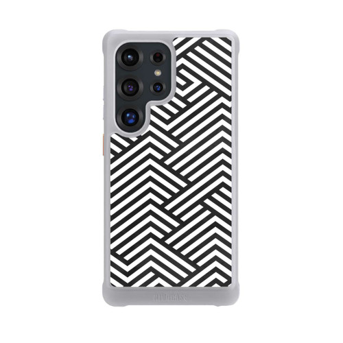Samsung Galaxy S25 Ultra NIVOmax Schwarz und Weiß ZigZag