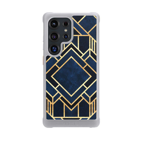 Samsung Galaxy S25 Ultra NIVOmax Kunst Deko Blau Golddruck