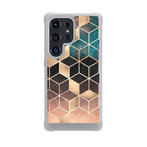 Samsung Galaxy S25 Ultra NIVOmax Ombre Traum Würfel Gold Druck