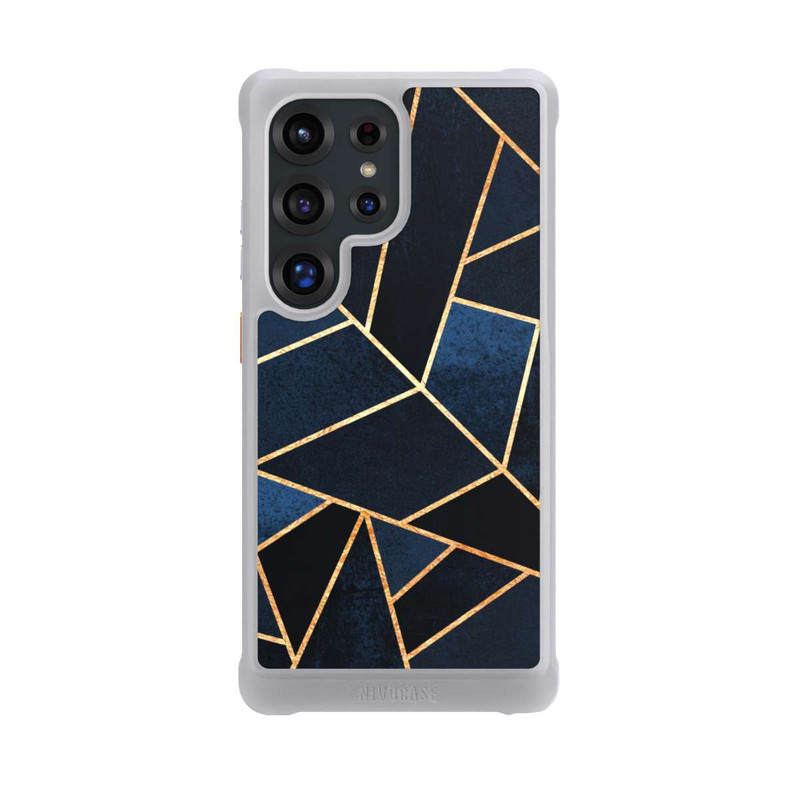 Galaxy S25 Ultra NIVOmax Navy Stein Golddruck