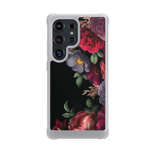 Samsung Galaxy S25 Ultra NIVOmax Blumen Auf Schwarz