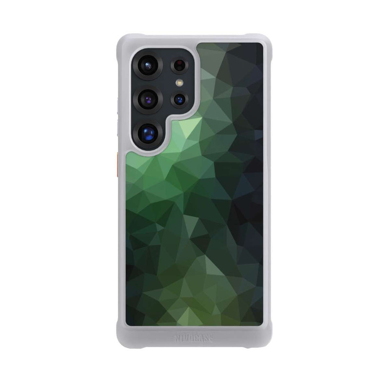 Galaxy S25 Ultra NIVOmax Polygonal Mosaic Green