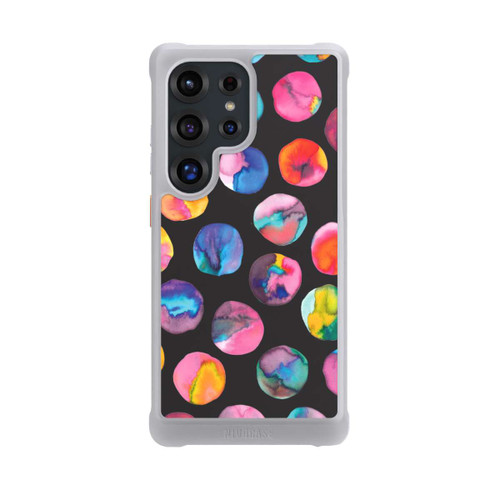 Samsung Galaxy S25 Ultra NIVOmax Colorful Ink Marbles Dots Black