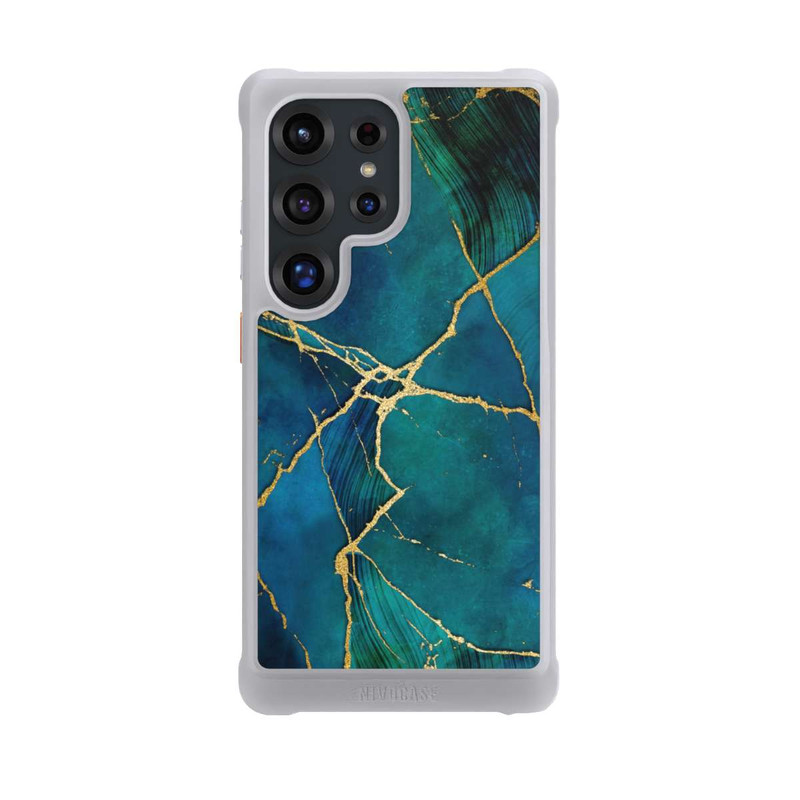 Galaxy S25 Ultra NIVOmax Mineral glamour blue gold look