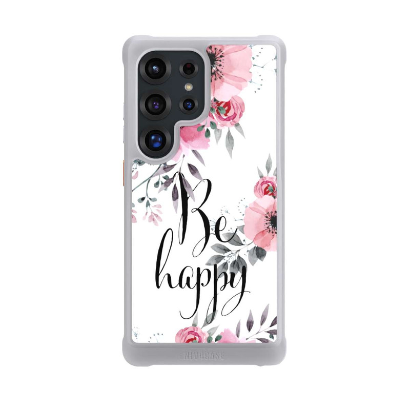 Galaxy S25 Ultra NIVOmax Be Happy Blumen