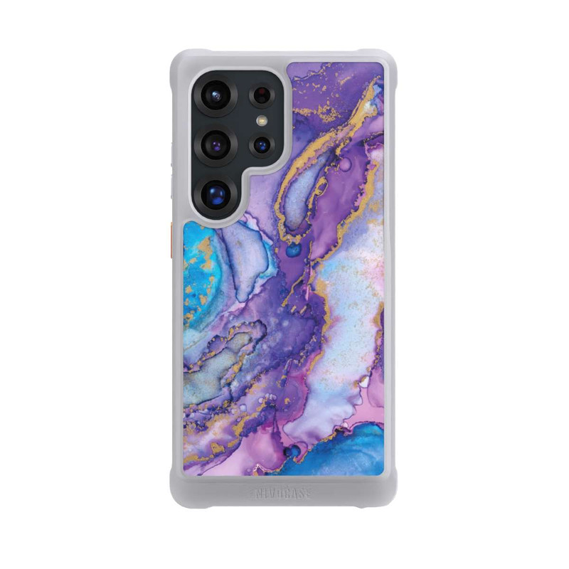 Galaxy S25 Ultra NIVOmax Purple und Blue Swirl Ink
