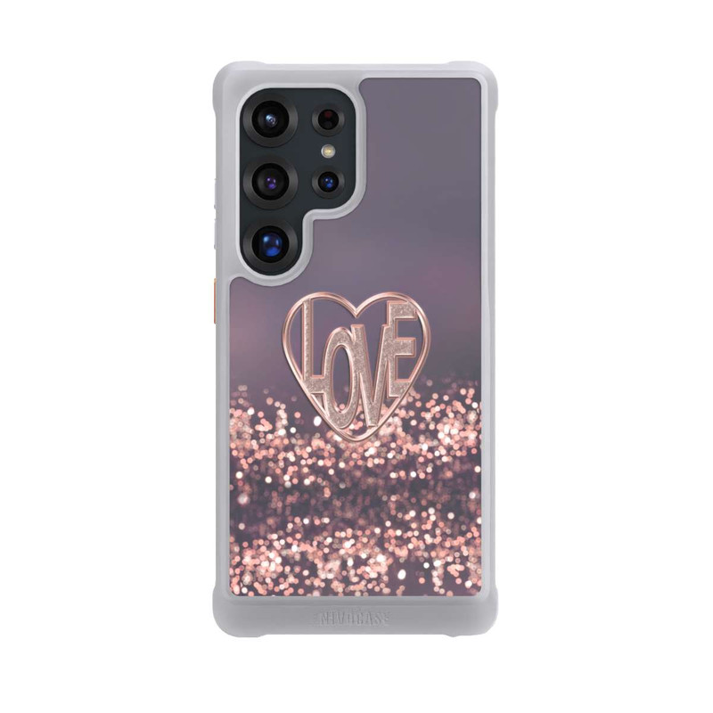Galaxy S25 Ultra NIVOmax Love Glitter Pink