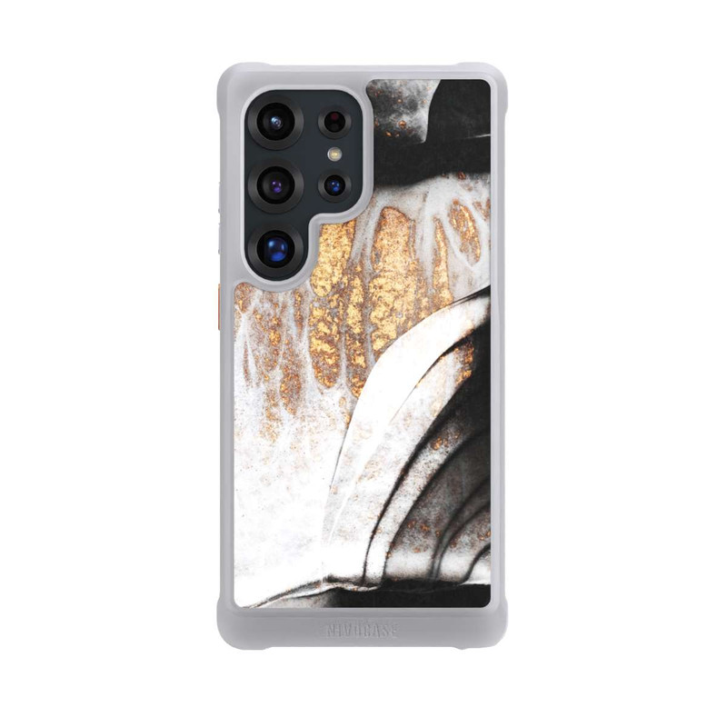 Galaxy S25 Ultra NIVOmax Schwarze und goldene Adern