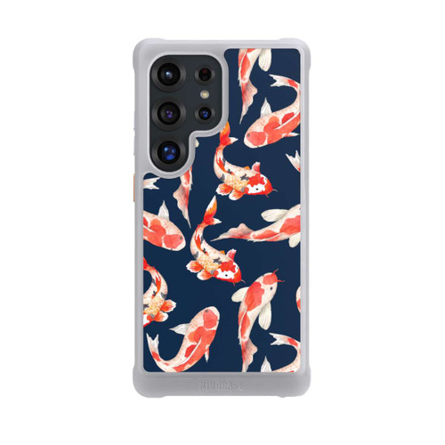 Samsung Galaxy S25 Ultra NIVOmax Coral Fish on Blue Background