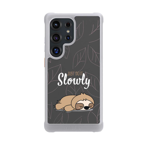 Samsung Galaxy S25 Ultra NIVOmax Just Do It Slowly Sloth Grey