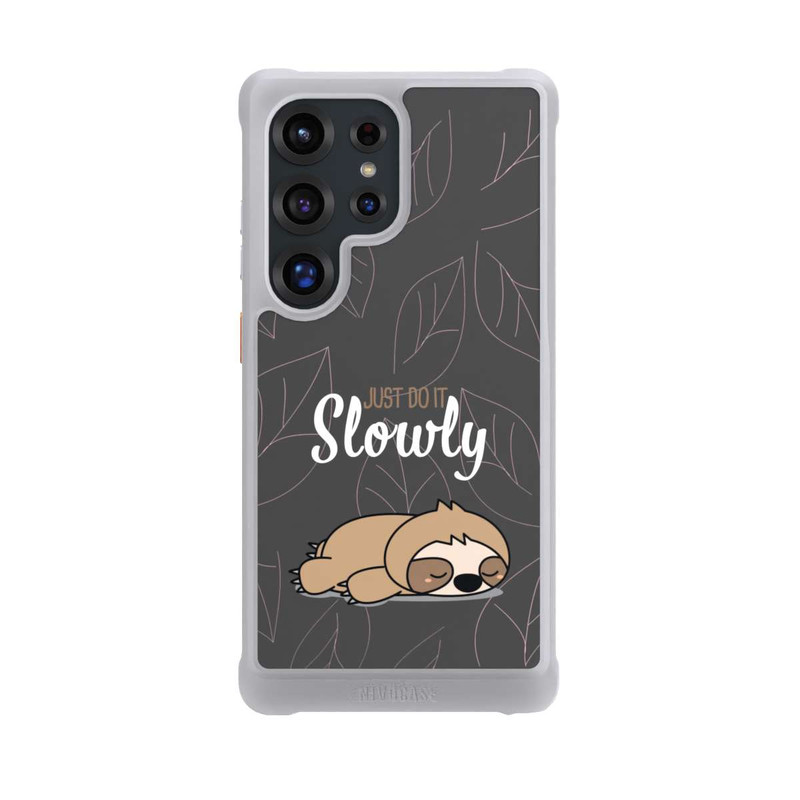 Galaxy S25 Ultra NIVOmax Just Do It Slowly Sloth Grey