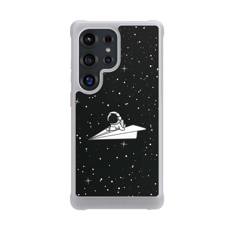 Galaxy S25 Ultra NIVOmax Astronaut Paper Plane Comic