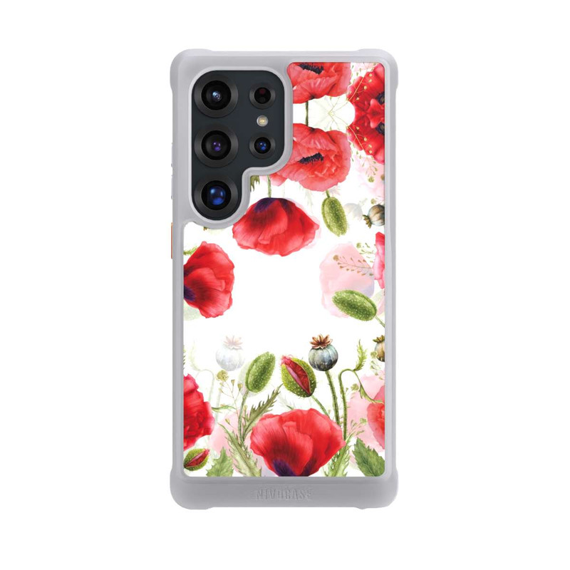 Galaxy S25 Ultra NIVOmax Rahmen aus Mohnblumen