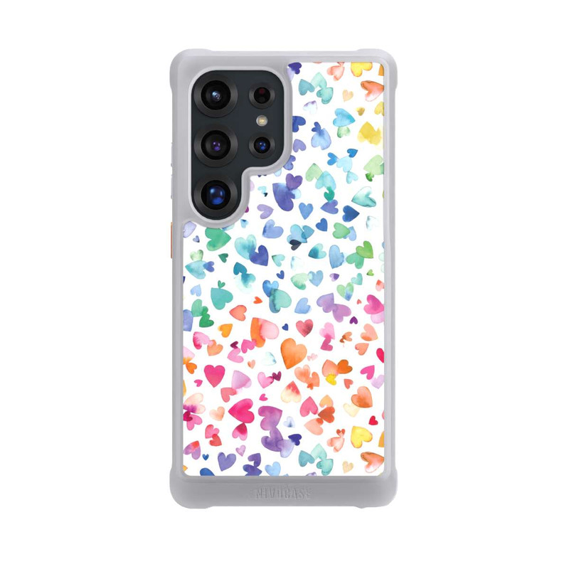 Galaxy S25 Ultra NIVOmax Watercolor Love Hearts