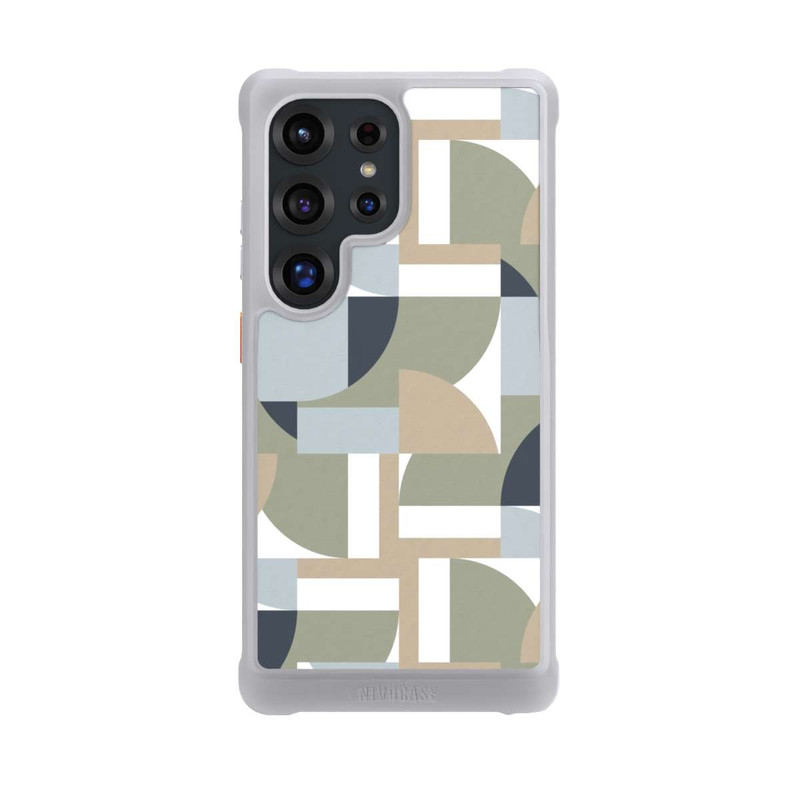 Galaxy S25 Ultra NIVOmax Futuristische Bauhaus Polygone Beige