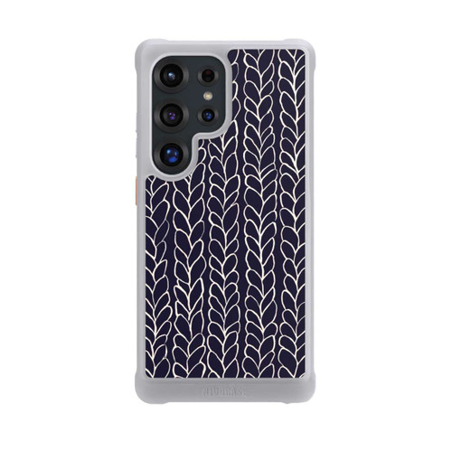 Samsung Galaxy S25 Ultra NIVOmax Wool Braids Drawings Navy