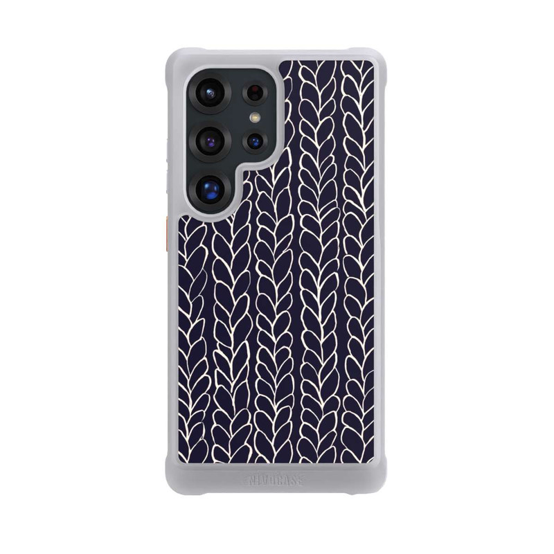 Galaxy S25 Ultra NIVOmax gezeichnete Wollzöpfe Marine