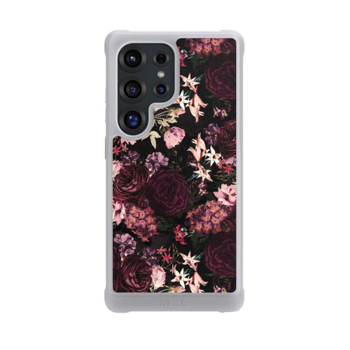 Samsung Galaxy S25 Ultra NIVOmax Blumentapete dunkelviolett