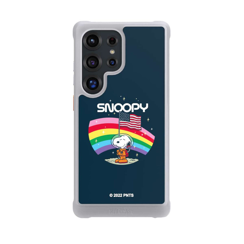 Galaxy S25 Ultra NIVOmax Snoopy Weltraumreisender Regenbogen