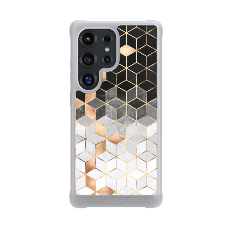 Galaxy S25 Ultra NIVOmax Würfel dunkel und gold