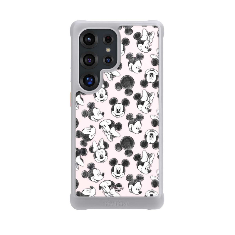 Galaxy S25 Ultra NIVOmax Minnie & Mickey Viele Gesichter Pink