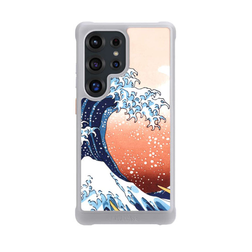 Samsung Galaxy S25 Ultra NIVOmax La Grande Vague de Kanagawa Rouge