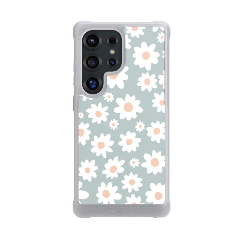 Galaxy S25 Ultra NIVOmax Daisy Flower Seamless Pattern Green