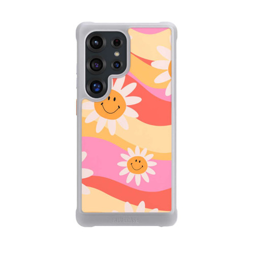 Samsung Galaxy S25 Ultra NIVOmax Retro Smiles Orange Colorful