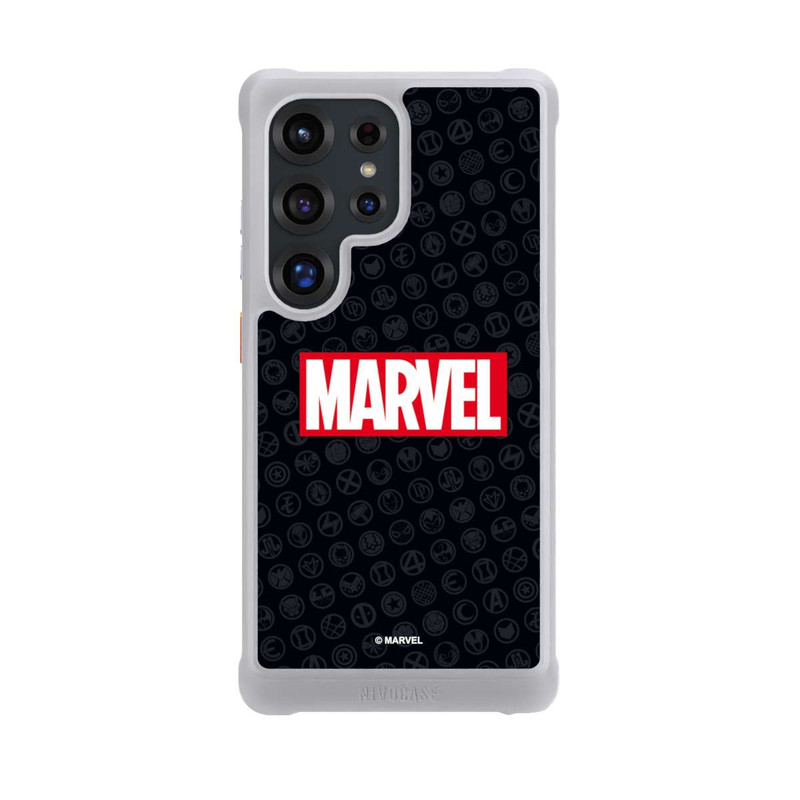 Galaxy S25 Ultra NIVOmax Marvel Logo Noir Rouge
