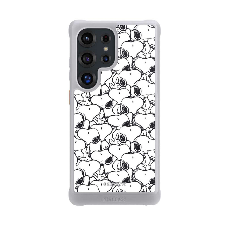 Galaxy S25 Ultra NIVOmax Snoopy Muster Schwarz und Weiß