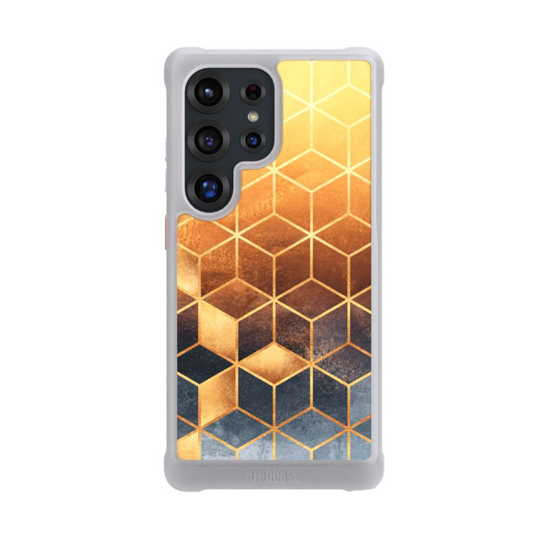 Galaxy S25 Ultra NIVOmax Würfel goldener Farbverlauf