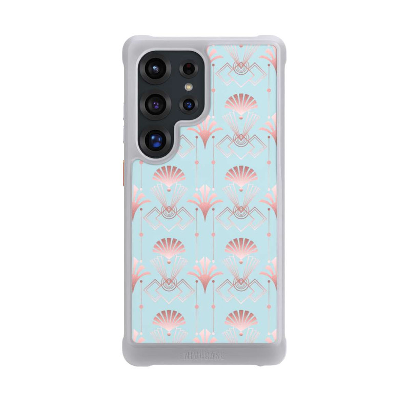 Galaxy S25 Ultra NIVOmax Art Deco Rose Gold Elegance Blue