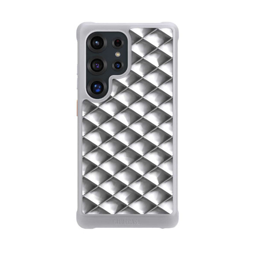 Samsung Galaxy S25 Ultra NIVOmax Glamour Silver Squares