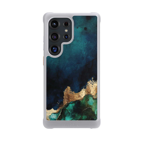Samsung Galaxy S25 Ultra NIVOmax Bleu pétrole avec or