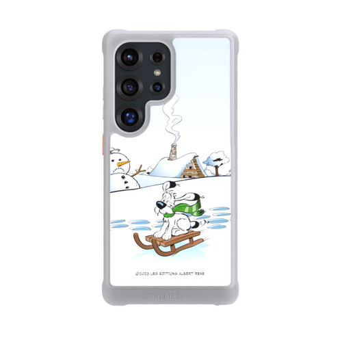 Samsung Galaxy S25 Ultra NIVOmax Idéfix fait du traîneau