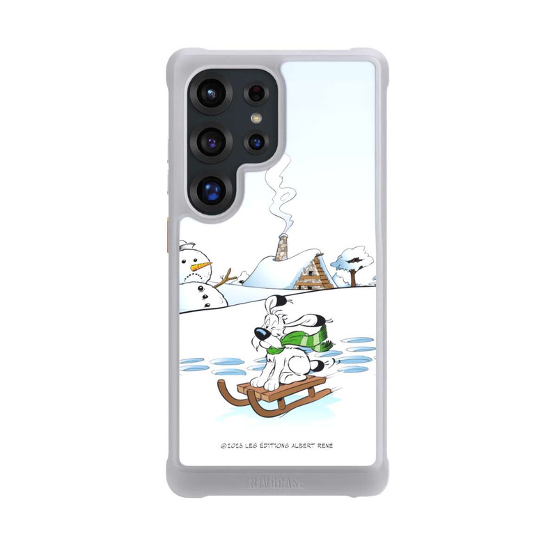 Galaxy S25 Ultra NIVOmax Idéfix fait du traîneau