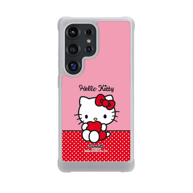 Galaxy S25 Ultra NIVOmax Hello Kitty sitzend mit Herz