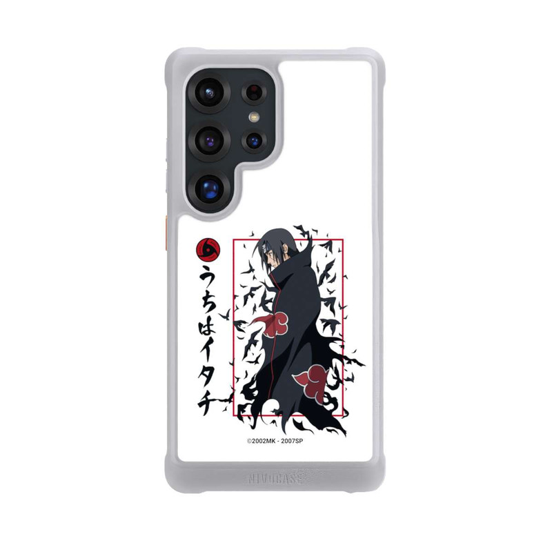 Galaxy S25 Ultra NIVOmax Itachi Krähen Weiß
